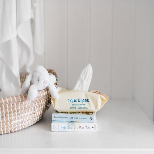 Aqua Wipes 100% Biodegradable Baby Wipes   64 per pack - McGrocer