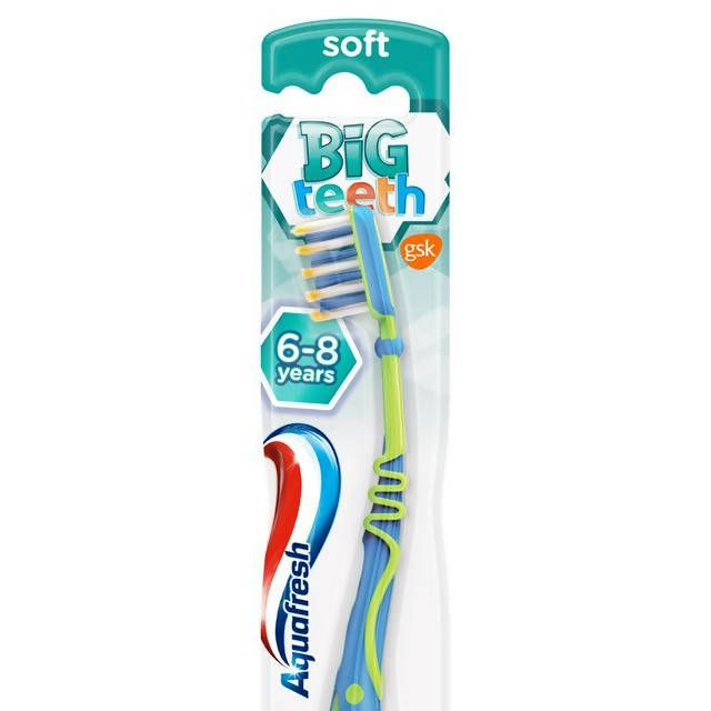 Aquafresh Big Teeth Gum Friendly 6-8 Years Kids Soft Toothbrush - McGrocer
