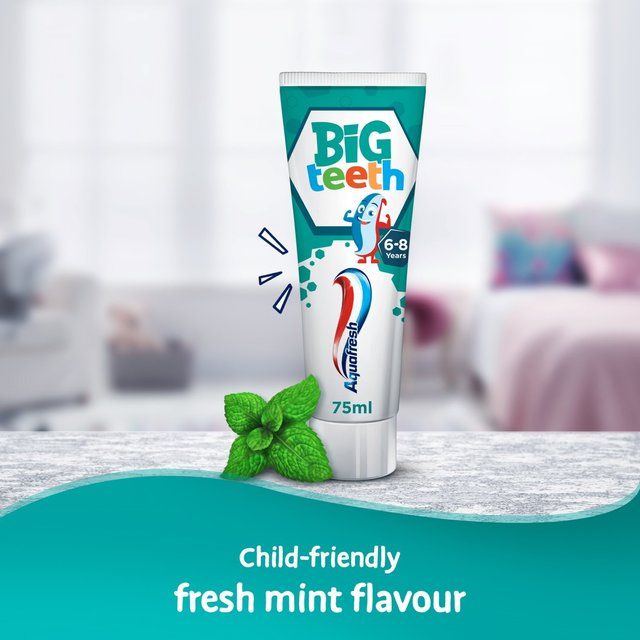 Aquafresh Big Teeth Kids Toothpaste Age 6-8 Years   75ml - McGrocer