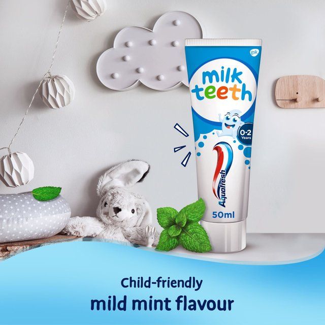 Aquafresh Milk Teeth Kids Toothpaste Babies & Toddlers Age 0-2   50ml - McGrocer