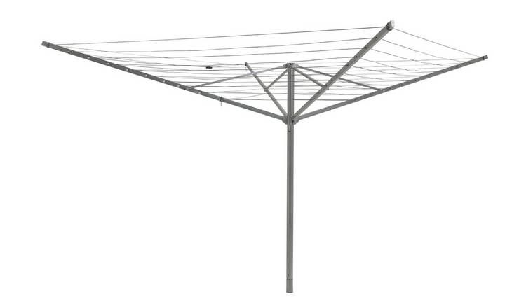 Argos Home 50m 4 Arm All Metal Rotary Airer - McGrocer