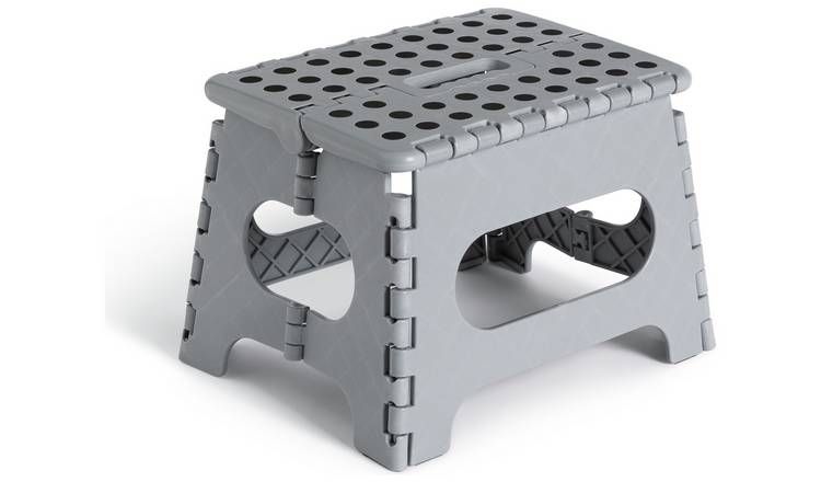 Argos Home Recycled Step Stool - Grey - McGrocer