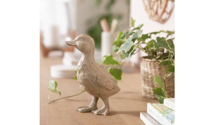 Argos Home Wooden Duckling Ornament - Natural - McGrocer