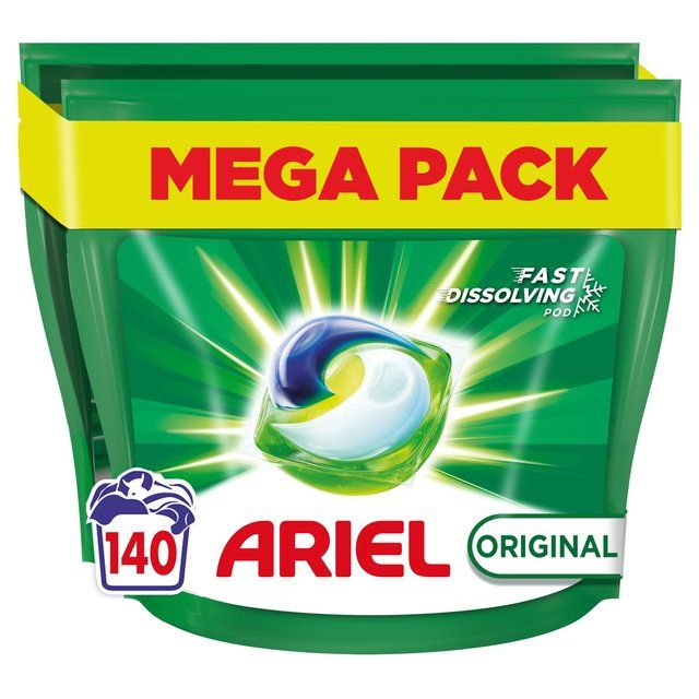 Ariel Original Pods Washing Capsules 140 Washes   140 per pack - McGrocer