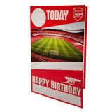 Arsenal FC Birthday Card With Stickers (22cm x 15cm) - McGrocer