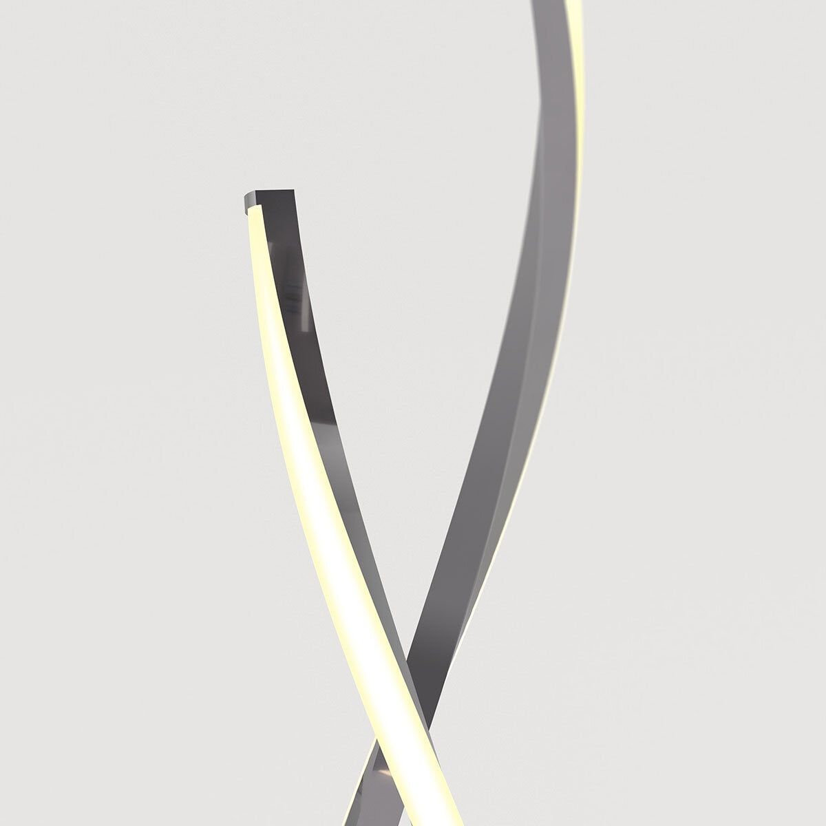 Artika Chrome Swirl LED Floor Lamp - McGrocer