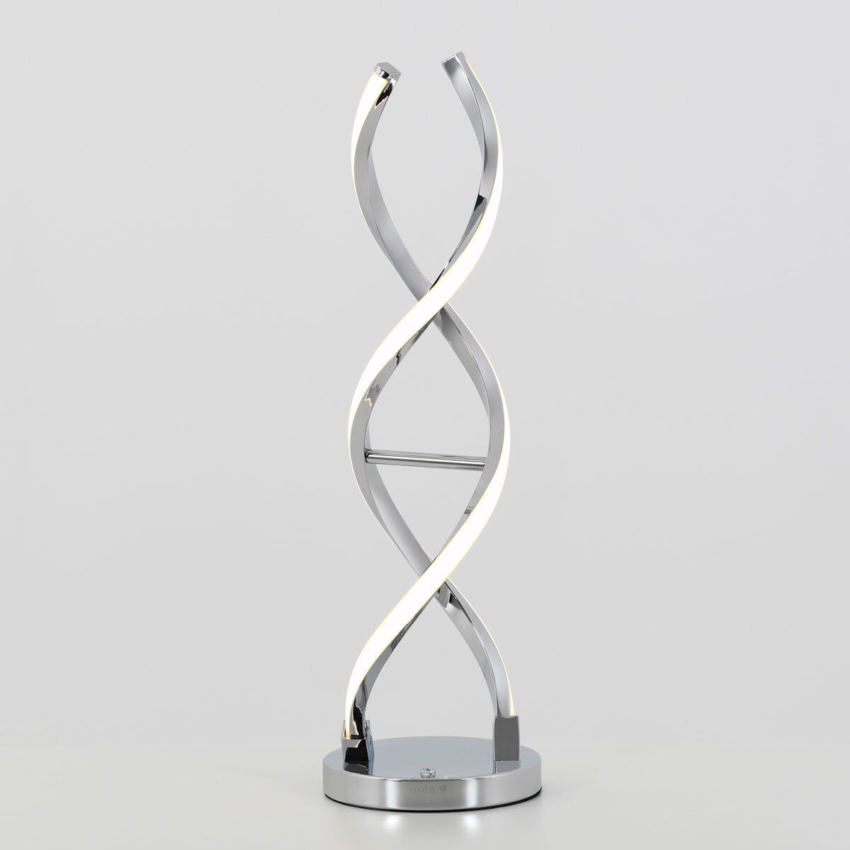 Artika Chrome Swirl LED Table Lamp - McGrocer