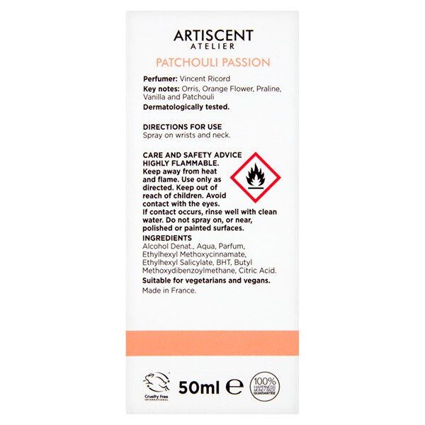 Artiscent Atelier Eau De Parfum Patchouli Passion 50ml - McGrocer