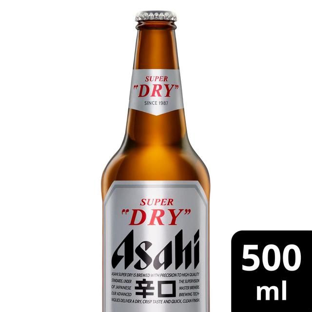 Asahi Super Dry Beer Lager Bottle   500ml - McGrocer