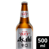 Asahi Super Dry Beer Lager Bottle   500ml - McGrocer