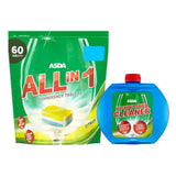 ASDA All in 1 Citrus Dishwasher Tablets & Rinse Aid Bundle - McGrocer