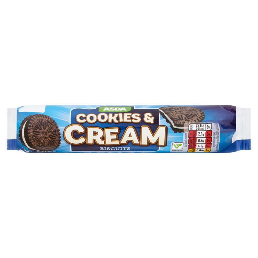 ASDA Cookies & Cream Biscuits - McGrocer