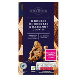 ASDA Extra Special 8 Double Chocolate & Hazelnut Cookies 200g - McGrocer
