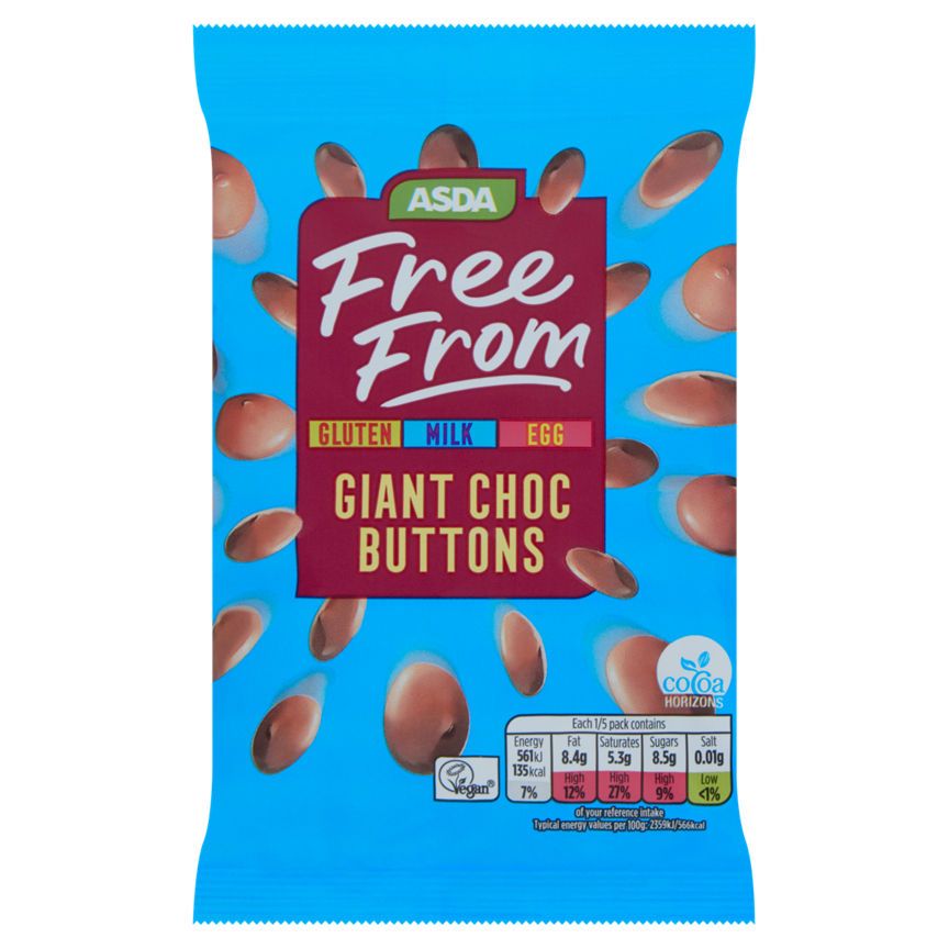 ASDA Free From Giant Choc Buttons - McGrocer