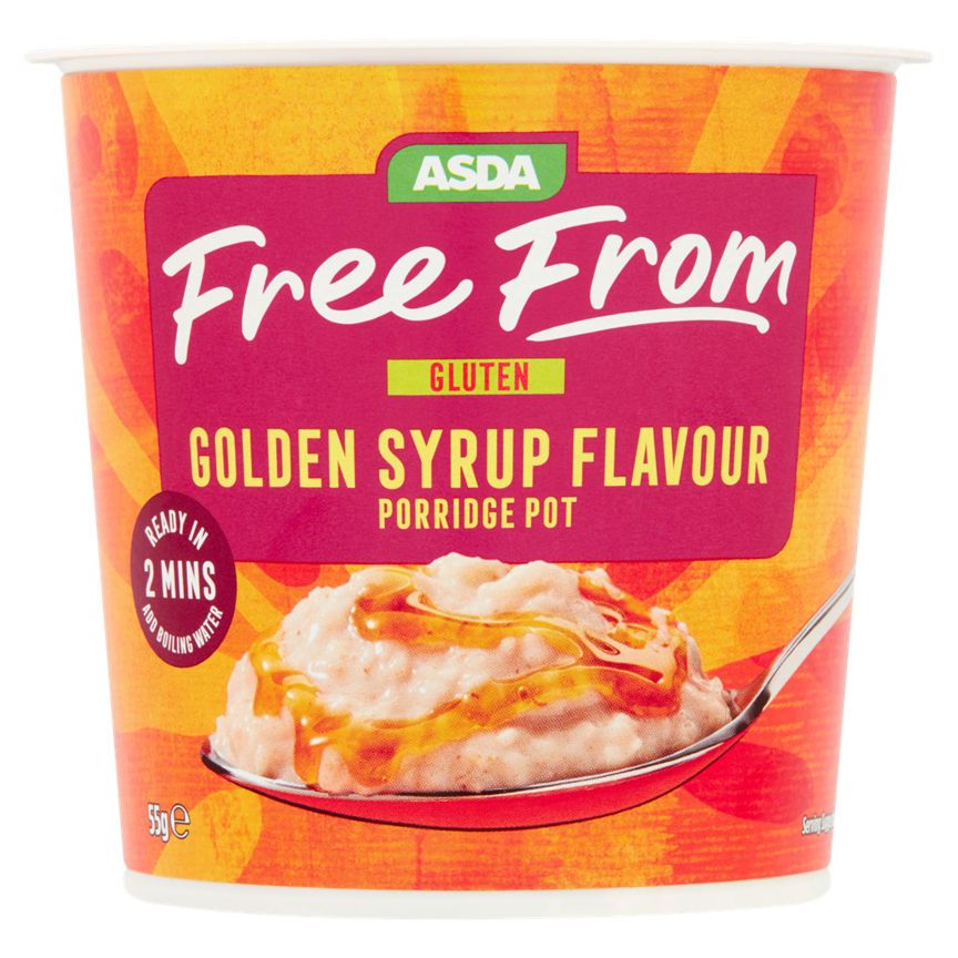 ASDA Free From Golden Syrup Flavour Porridge Pot - McGrocer