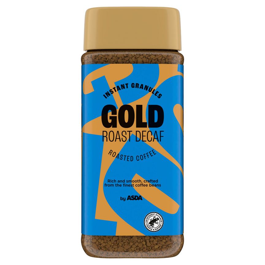 ASDA Gold Roast Decaf Instant Granules 200g - McGrocer