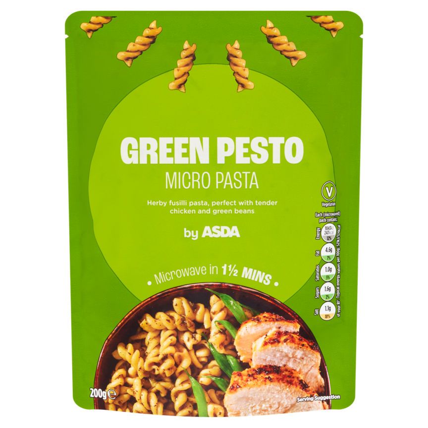 ASDA Green Pesto Micro Pasta 200g - McGrocer
