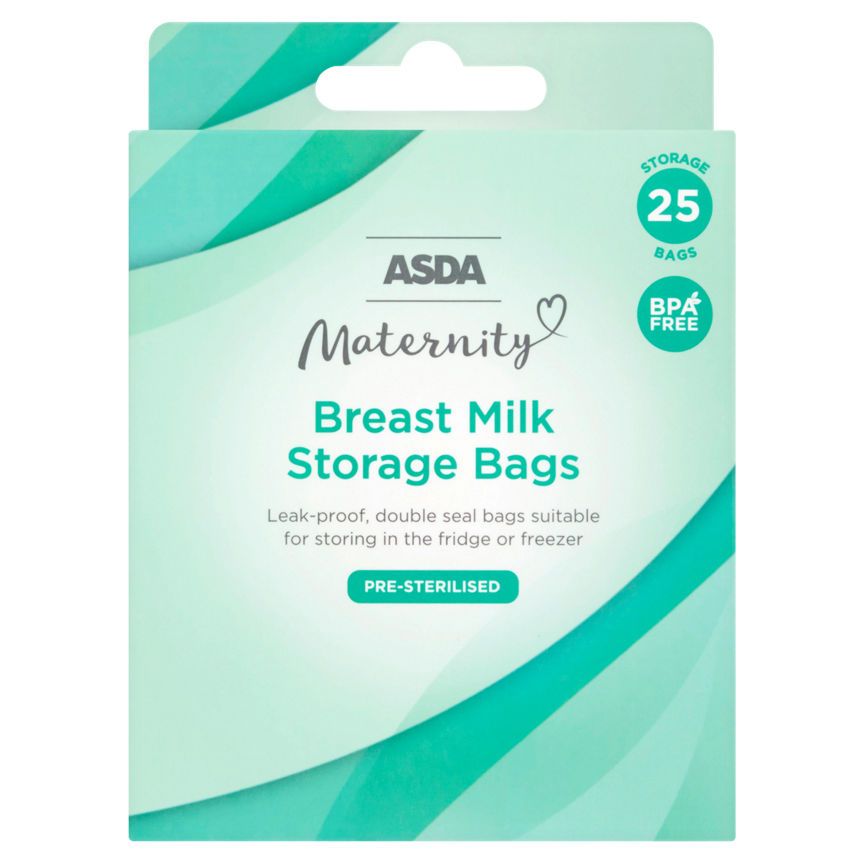 ASDA Maternity 25 Breast Milk Storage Bags - McGrocer