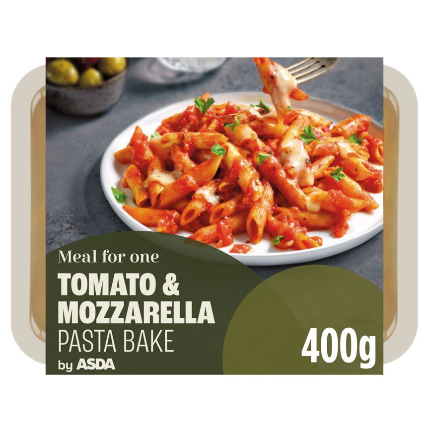 ASDA Meal For One Tomato & Mozzarella Pasta Bake 400g - McGrocer