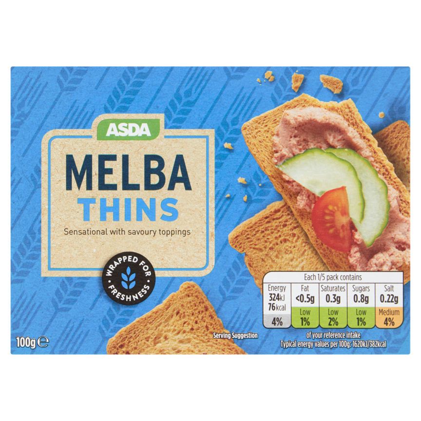 ASDA Melba Thins 100g - McGrocer