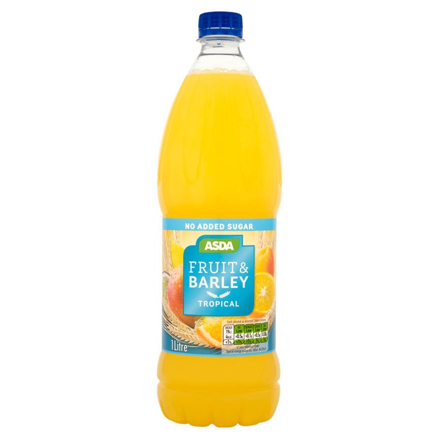 ASDA No Added Sugar Tropical Fruit & Barley Squash - McGrocer