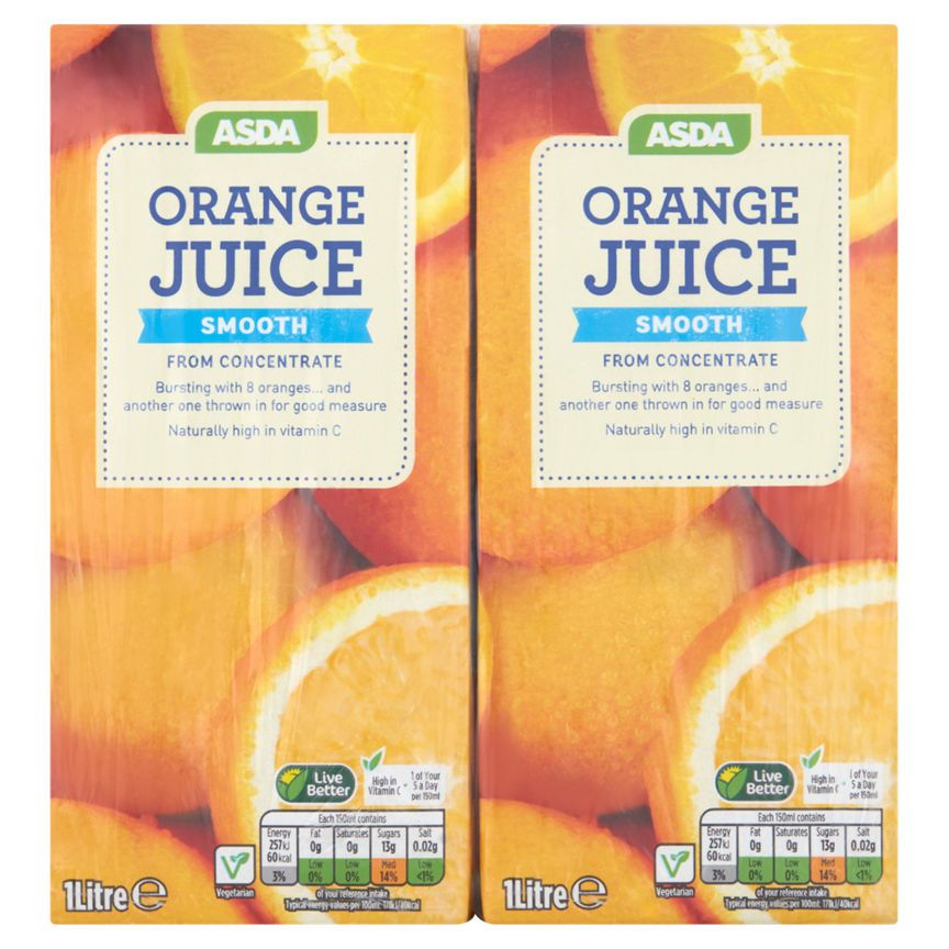 ASDA Orange Juice Smooth Cartons - McGrocer