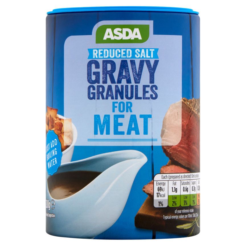 ASDA Reduced Salt Gravy Granules for Meat 200g - McGrocer