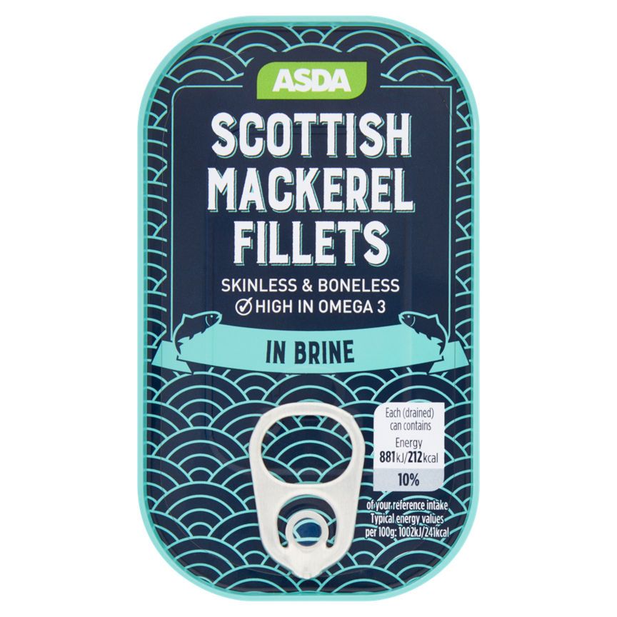 ASDA Scottish Mackerel Fillets in Brine - McGrocer