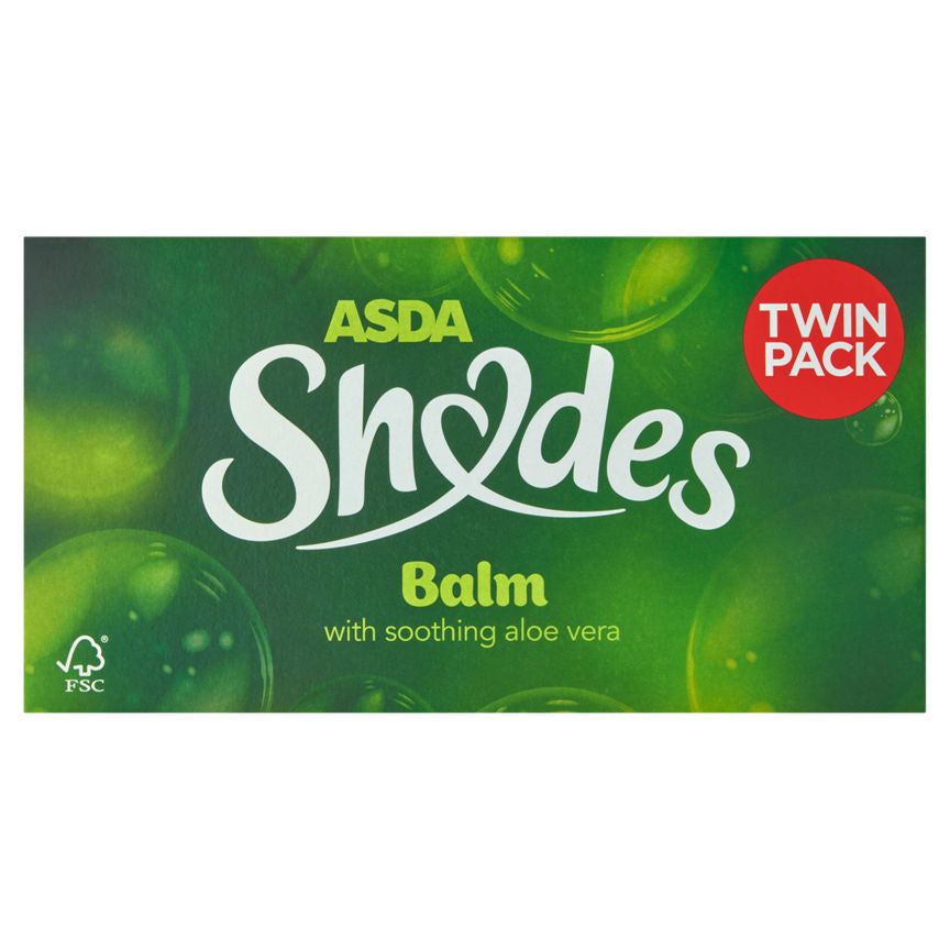 ASDA Shades Balm Regular Tissues Twin Pack - McGrocer