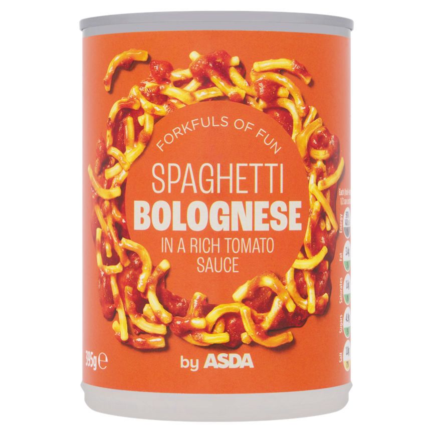 ASDA Spaghetti Bolognese in a Rich Tomato Sauce 395g - McGrocer