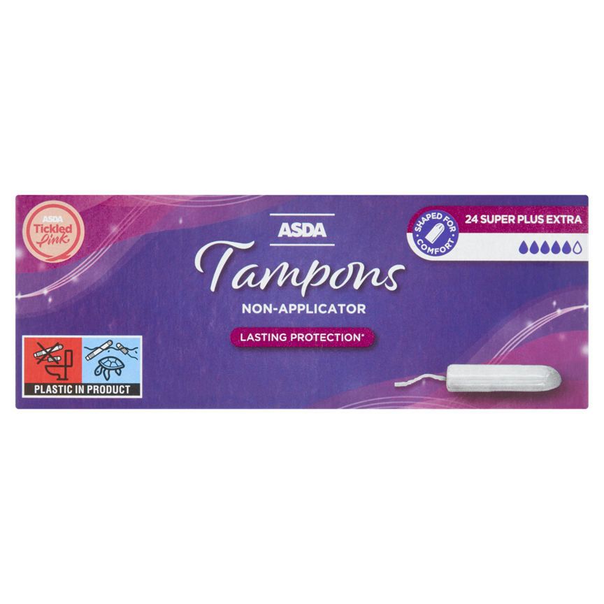 ASDA Super+ Non-Applicator Tampons - McGrocer