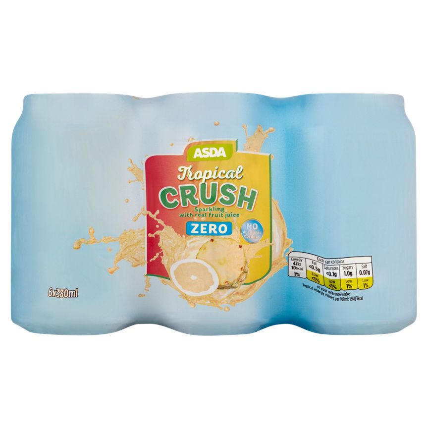 ASDA Tropical Crush Zero Cans - McGrocer
