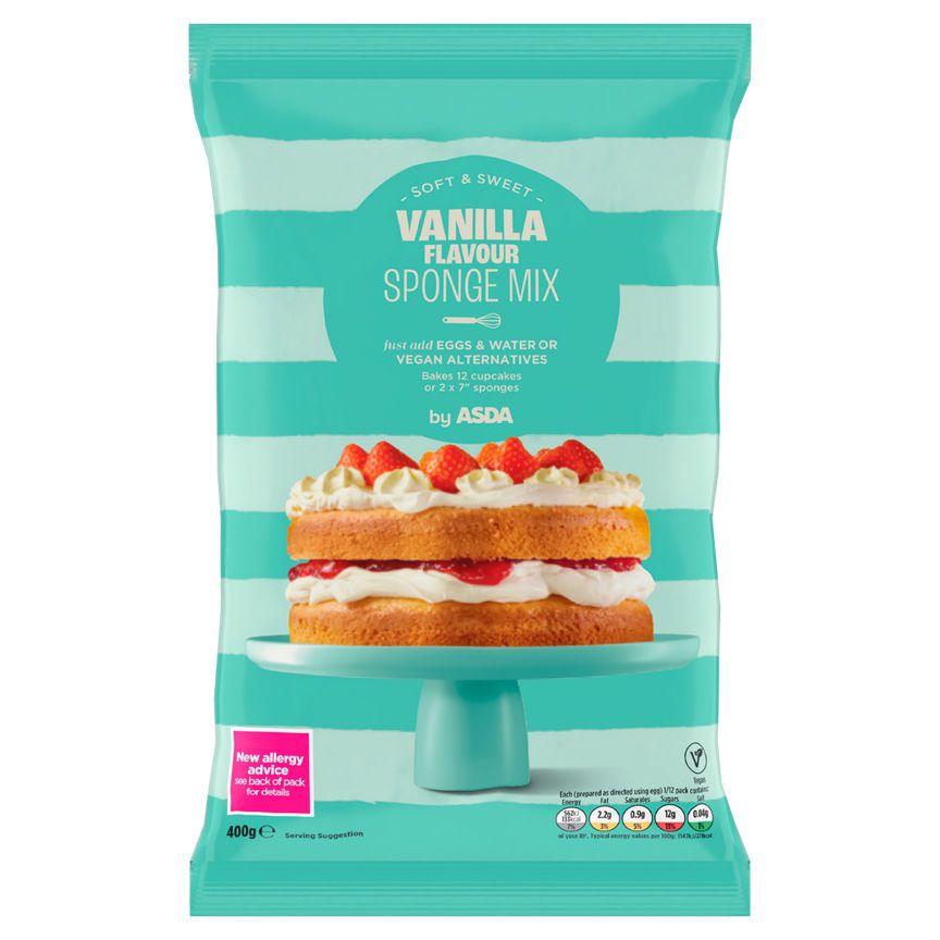 ASDA Vanilla Flavour Sponge Mix 400g - McGrocer