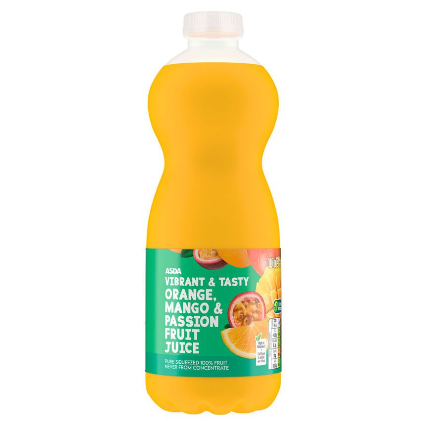 ASDA Orange Mango & Passion Fruit Juice 1 Litre - McGrocer