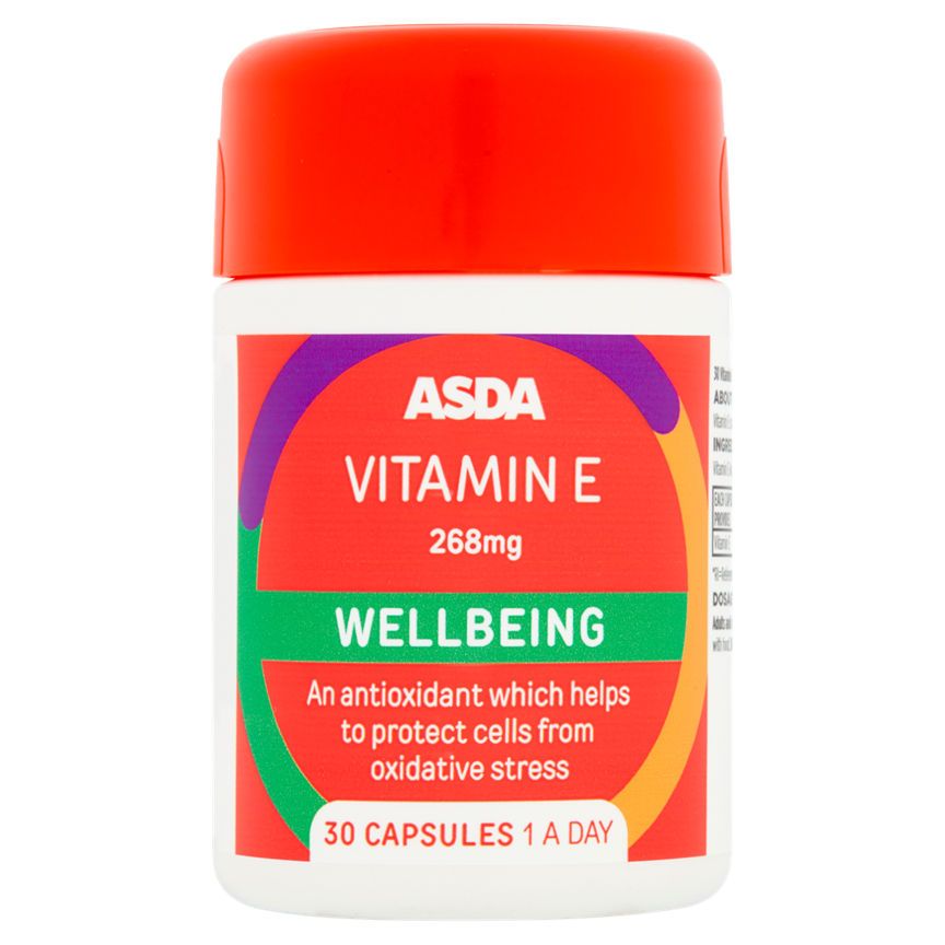 ASDA Vitamin E 268mg Wellbeing Capsules - McGrocer