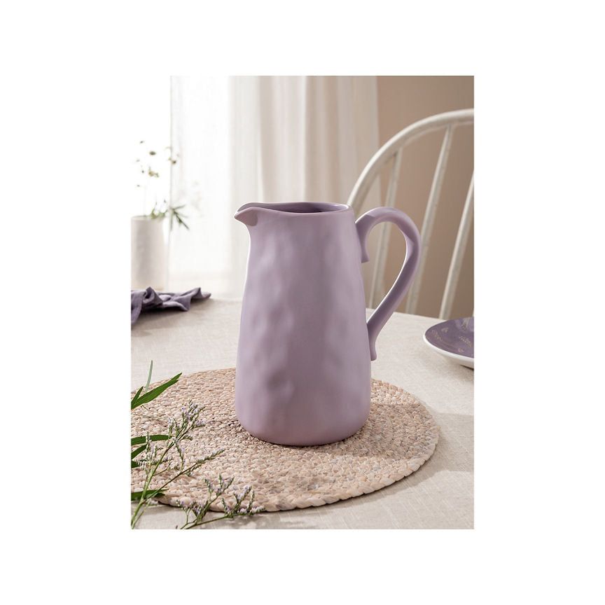 At Home with Stacey Solomon Lilac Ceramic Dimpled Jug - McGrocer