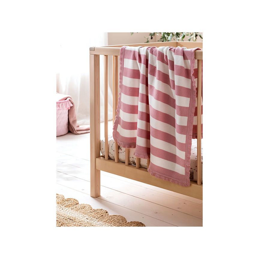 At Home with Stacey Solomon Pink Knitted Cotton Shawl - McGrocer