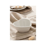 At Home with Stacey Solomon White Beaded Heart Nibble Bowl - McGrocer
