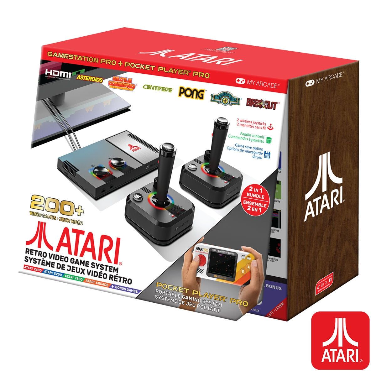 Atari Retro Video Game System & Pocket Player Pro - McGrocer