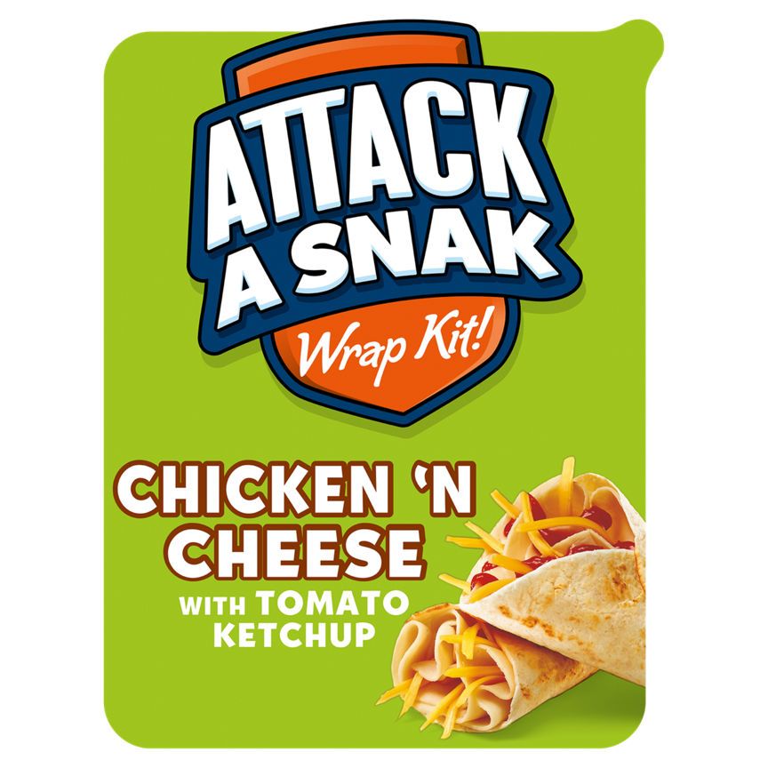 Attack A Snak Chicken 'n Cheese Wrap Kit with Tomato Ketchup - McGrocer