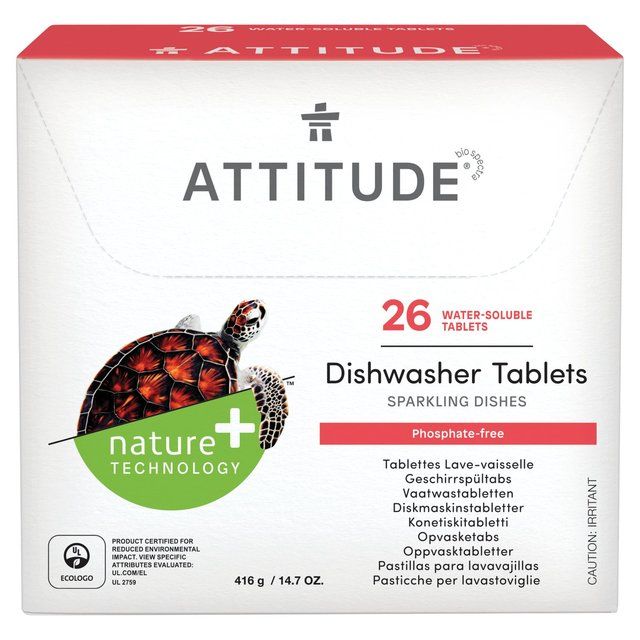 Attitude Dishwasher Soluble Eco-Pouches   26 per pack - McGrocer
