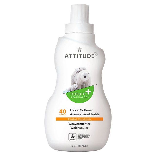 Attitude Fabric Softener Citrus Zest 40 Washes   1L - McGrocer