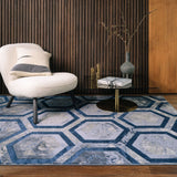 Aurora Hexagon Rug, in 2 Sizes - McGrocer