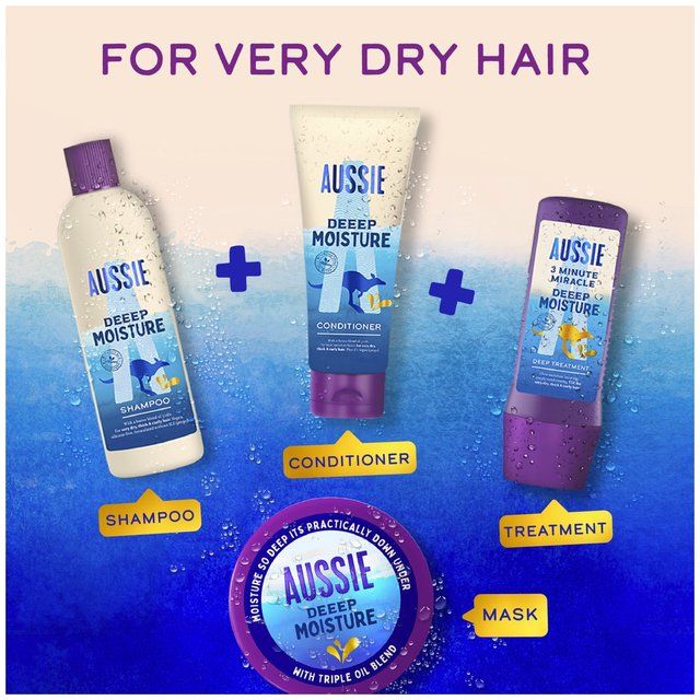 Aussie 3 Minute Miracle Deep Moisture Hair Treatment   225ml - McGrocer