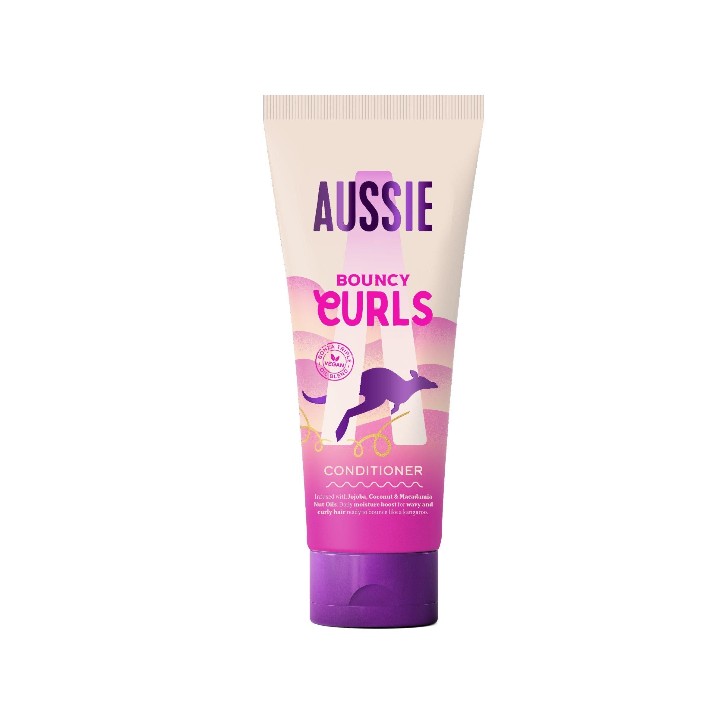 Aussie Bouncy Curls Jojoba Macadamia Nut & Coconut Oils Conditioner For Wavy & Curly Hair - McGrocer