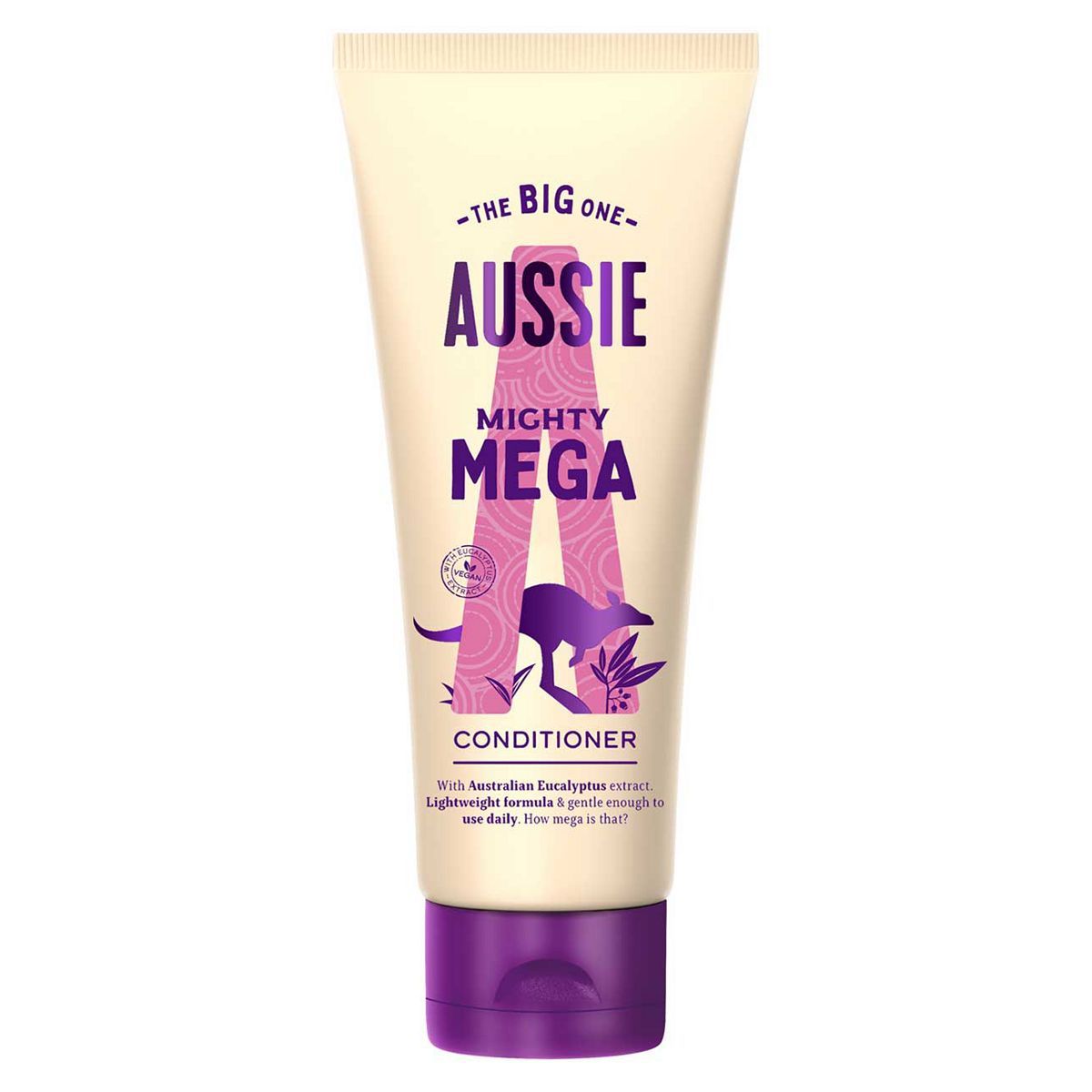 Aussie Mighty Mega Conditioner - Vegan - Lightweight & Gentle - For Soft & Shiny Hair, 350ml - McGrocer