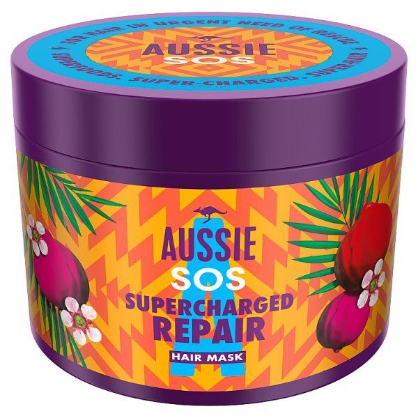 Aussie SOS Supercharged Repair Vegan Hair Mask, 450ml - McGrocer