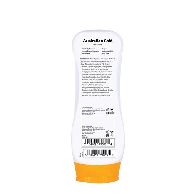 Australian Gold SPF 30 Sun Lotion   237ml - McGrocer