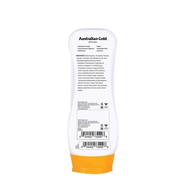 Australian Gold SPF 50 Sun Lotion   237ml - McGrocer