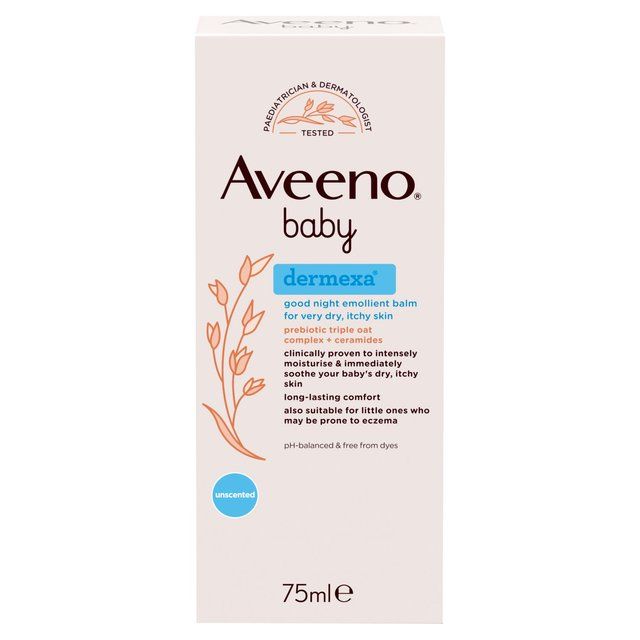 Aveeno Baby Dermexa Good Night Emollient Balm 75ml   75ml - McGrocer